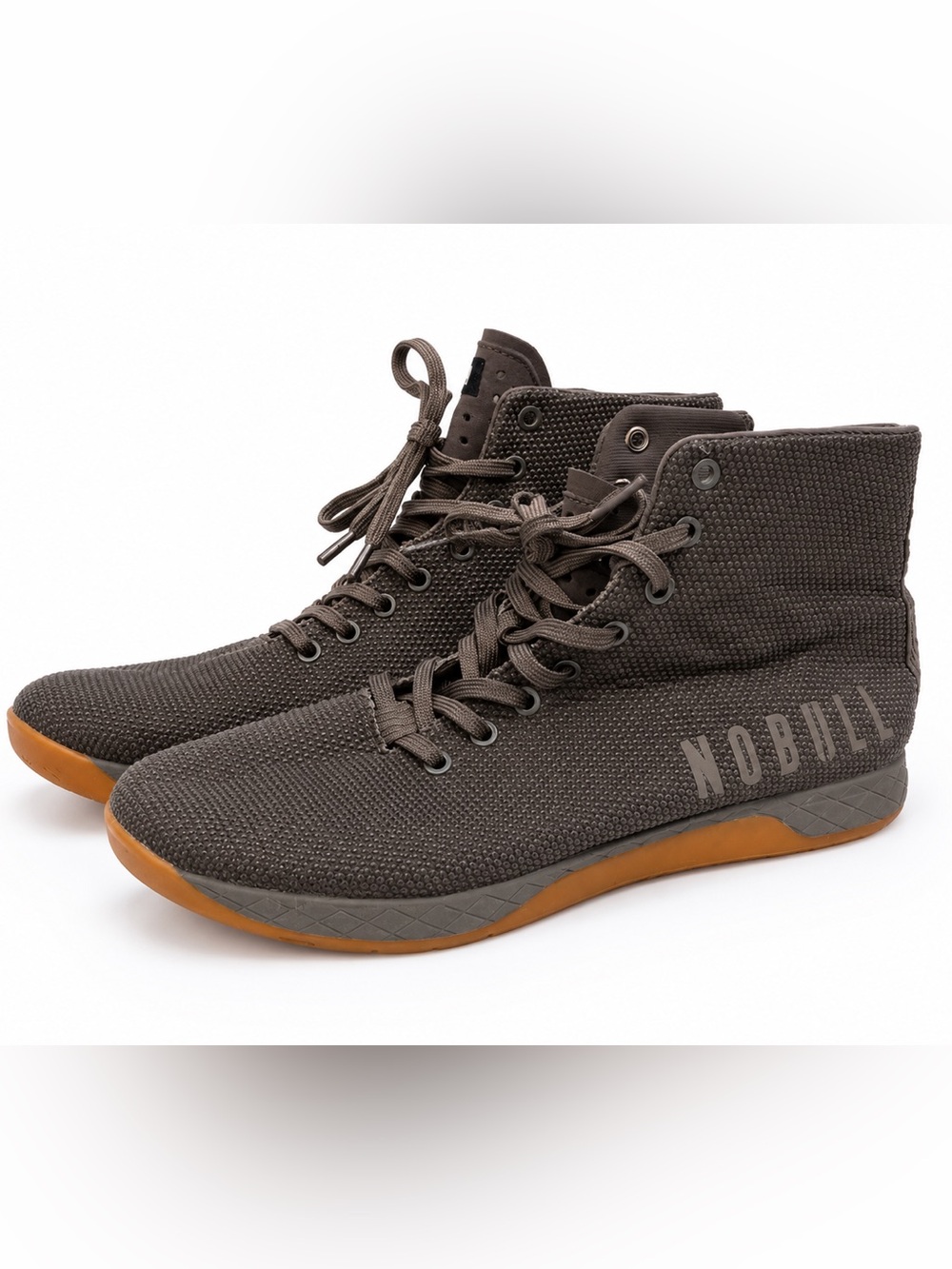 NOBULL SuperFabric Outwork High Tops Gray Gum Sole Men’s 10.5